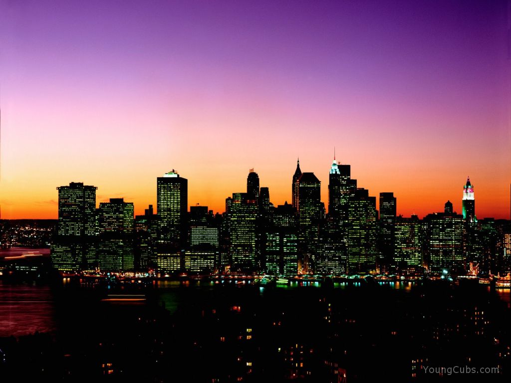 Manhattan Skyline at Twilight, New York